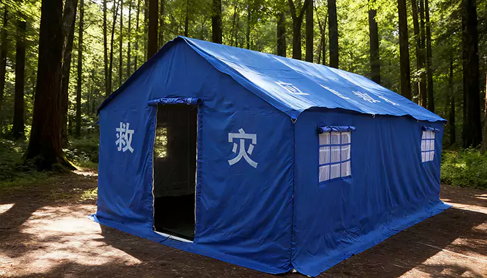 A sürgősségi segélysátrak megerősítik a védelmi vonalat az életek védelme érdekében